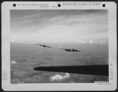 Thumbnail for Consolidated > Boeing B-17 Flying Fortresses, Of The 381St Bomb Group, En Route To Bomb Enemy Installations Somewhere In Europe.