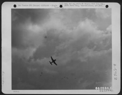 Consolidated > Navy Vultee Vengeance In Flight Somewhere Over Europe.