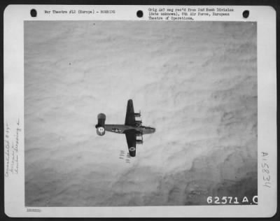 Thumbnail for Consolidated > Bombs From The Consolidated B-24 Liberators Fall On Nazi Installations Somewhere In Europe, 24 November 1944.  2Nd Bomb Div., 8Th Air Force.