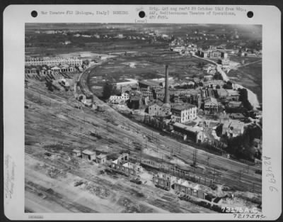 Thumbnail for Consolidated > Aerial View Of Bologna, Italy, After The Fall Of The City, Showing The Accurate Bombing By 12Th & 15Th Air Force Planes.  None Of The City'S Cultural Shrines Were Hit.  6 August 1944.