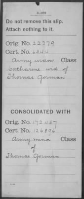 Thumbnail for Company [Blank] > Gorman, Thomas (WC6344)