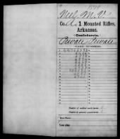 US, Civil War Service Records (CMSR) - Confederate - Arkansas, 1861-1865 record example