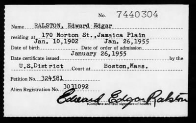 Thumbnail for 1955 > RALSTON, Edward Edgar