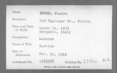 Thumbnail for 1918 > NORES, Pietro