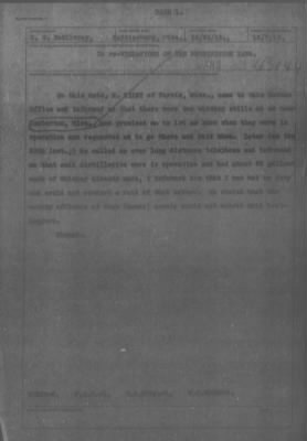 Thumbnail for Miscellaneous Files, 1909-21 > Violation of the Prohibition Laws (#43144)