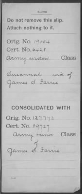 Thumbnail for Company [Blank] > Farris, James S (WC6428)