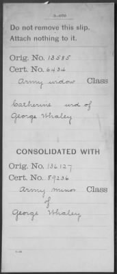 Thumbnail for Company [Blank] > Whaley, George (WC6434)