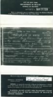 Thumbnail for Henry W. Graff Birth Certificate