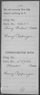 Thumbnail for Company [Blank] > Pippinger, Henry (WC4251)