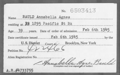1945 > BAULD Annabella Agnes