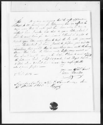 Thumbnail for General Records > Case Papers Concerning Contested Slave Ownership, 1803