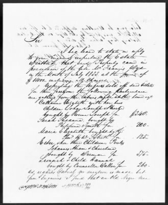 Thumbnail for General Records > Records Concerning Slaves, 1840-41