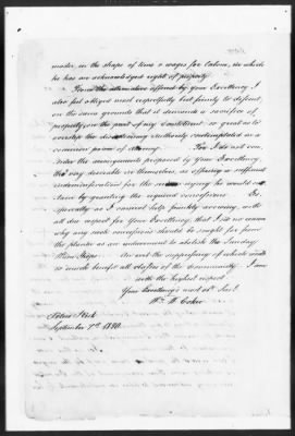 Thumbnail for General Records > Papers Concerning The Plan For The Organizaiton Of The Free Blacks, 1830-31