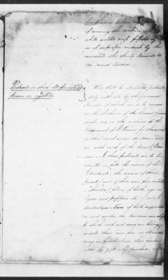 Thumbnail for General Records > Papers Concerning The Plan For The Organizaiton Of The Free Blacks, 1830-31