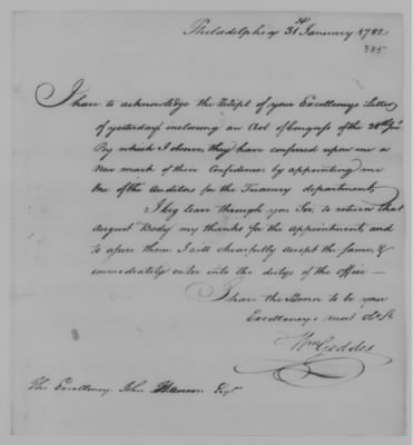 Thumbnail for Misc Ltrs to Congress 1775-89 > G (Vol 10)