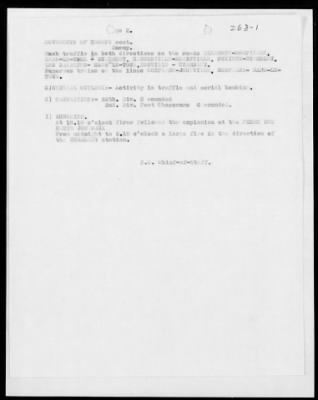 American Section > Daily operations reports of the II Colonial Corps, French Army