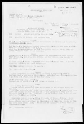 American Section > Daily operations reports of the II Colonial Corps, French Army