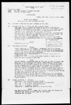 American Section > Daily operations reports of the II Colonial Corps, French Army