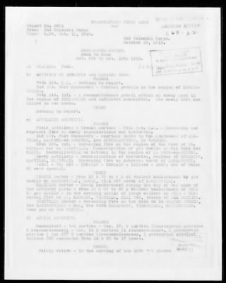 American Section > Daily operations reports of the II Colonial Corps, French Army