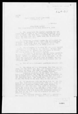 American Section > Daily operations reports of the I Corps