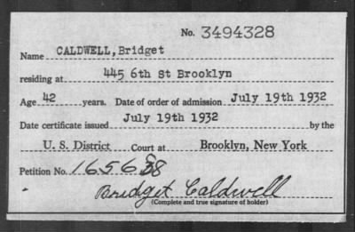 Thumbnail for 1932 > CALDWELL, Bridget