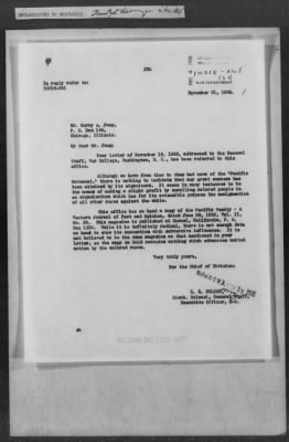 Thumbnail for 251-300 > 261 - Capt. Hitchcock IO-NOL to MID. Re: Letter from Marcus Garvey, President of Universal Negro Improvement, Assn., NY