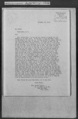 251-300 > 267 - E. J. Scott to MIB. Re: Letter from Pvt. George Canada, Co. A, 410 R.L.Bn, Camp McArthur, Waco, TX.