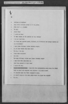 251-300 > 272 - Memo from Emmett J. Scott to Genl. E.L. Munson, Chief, Morale Branch. Re: Report made by colored Sgts. Cyrus W. Perry and I.H. Holmon.