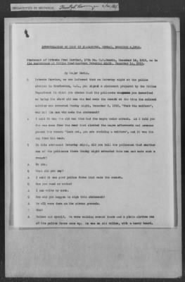 251-300 > 272 - Memo from Emmett J. Scott to Genl. E.L. Munson, Chief, Morale Branch. Re: Report made by colored Sgts. Cyrus W. Perry and I.H. Holmon.