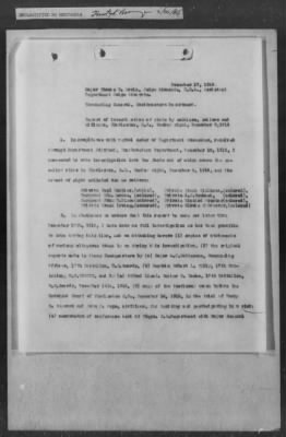 251-300 > 272 - Memo from Emmett J. Scott to Genl. E.L. Munson, Chief, Morale Branch. Re: Report made by colored Sgts. Cyrus W. Perry and I.H. Holmon.