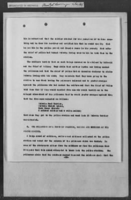 251-300 > 272 - Memo from Emmett J. Scott to Genl. E.L. Munson, Chief, Morale Branch. Re: Report made by colored Sgts. Cyrus W. Perry and I.H. Holmon.