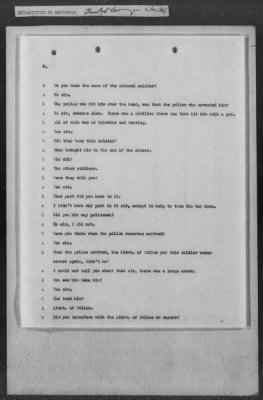 251-300 > 272 - Memo from Emmett J. Scott to Genl. E.L. Munson, Chief, Morale Branch. Re: Report made by colored Sgts. Cyrus W. Perry and I.H. Holmon.