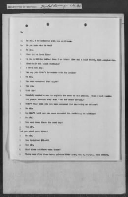 251-300 > 272 - Memo from Emmett J. Scott to Genl. E.L. Munson, Chief, Morale Branch. Re: Report made by colored Sgts. Cyrus W. Perry and I.H. Holmon.