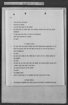 251-300 > 272 - Memo from Emmett J. Scott to Genl. E.L. Munson, Chief, Morale Branch. Re: Report made by colored Sgts. Cyrus W. Perry and I.H. Holmon.