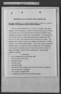 251-300 > 272 - Memo from Emmett J. Scott to Genl. E.L. Munson, Chief, Morale Branch. Re: Report made by colored Sgts. Cyrus W. Perry and I.H. Holmon.