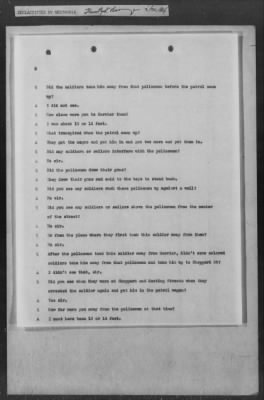 Thumbnail for 251-300 > 272 - Memo from Emmett J. Scott to Genl. E.L. Munson, Chief, Morale Branch. Re: Report made by colored Sgts. Cyrus W. Perry and I.H. Holmon.