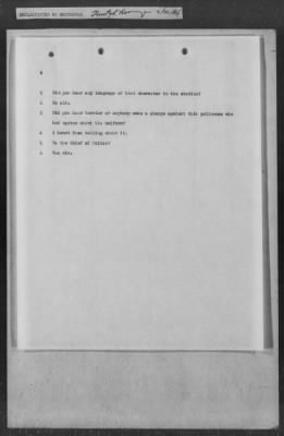 251-300 > 272 - Memo from Emmett J. Scott to Genl. E.L. Munson, Chief, Morale Branch. Re: Report made by colored Sgts. Cyrus W. Perry and I.H. Holmon.