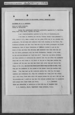 251-300 > 272 - Memo from Emmett J. Scott to Genl. E.L. Munson, Chief, Morale Branch. Re: Report made by colored Sgts. Cyrus W. Perry and I.H. Holmon.