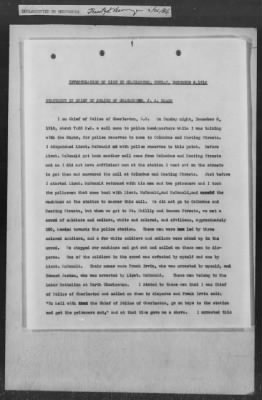 251-300 > 272 - Memo from Emmett J. Scott to Genl. E.L. Munson, Chief, Morale Branch. Re: Report made by colored Sgts. Cyrus W. Perry and I.H. Holmon.