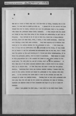 Thumbnail for 251-300 > 272 - Memo from Emmett J. Scott to Genl. E.L. Munson, Chief, Morale Branch. Re: Report made by colored Sgts. Cyrus W. Perry and I.H. Holmon.