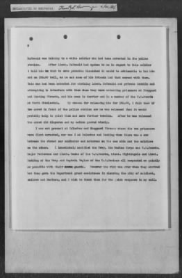 251-300 > 272 - Memo from Emmett J. Scott to Genl. E.L. Munson, Chief, Morale Branch. Re: Report made by colored Sgts. Cyrus W. Perry and I.H. Holmon.