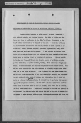 Thumbnail for 251-300 > 272 - Memo from Emmett J. Scott to Genl. E.L. Munson, Chief, Morale Branch. Re: Report made by colored Sgts. Cyrus W. Perry and I.H. Holmon.