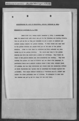 Thumbnail for 251-300 > 272 - Memo from Emmett J. Scott to Genl. E.L. Munson, Chief, Morale Branch. Re: Report made by colored Sgts. Cyrus W. Perry and I.H. Holmon.