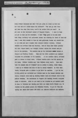 251-300 > 272 - Memo from Emmett J. Scott to Genl. E.L. Munson, Chief, Morale Branch. Re: Report made by colored Sgts. Cyrus W. Perry and I.H. Holmon.