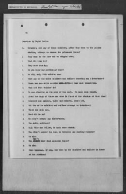 Thumbnail for 251-300 > 272 - Memo from Emmett J. Scott to Genl. E.L. Munson, Chief, Morale Branch. Re: Report made by colored Sgts. Cyrus W. Perry and I.H. Holmon.