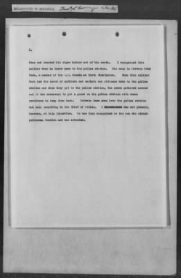 251-300 > 272 - Memo from Emmett J. Scott to Genl. E.L. Munson, Chief, Morale Branch. Re: Report made by colored Sgts. Cyrus W. Perry and I.H. Holmon.