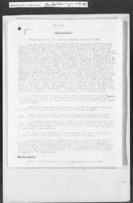 Thumbnail for 351-400 > 364 - IO-NYC to MID. Re: Maj. H.A. Strauss forwards copy of report gathered by one of Military Intelligence Allies regarding the "Negro Agitation".