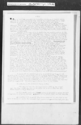 Thumbnail for 351-400 > 364 - IO-NYC to MID. Re: Maj. H.A. Strauss forwards copy of report gathered by one of Military Intelligence Allies regarding the "Negro Agitation".