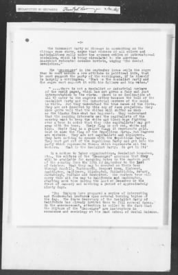 Thumbnail for 351-400 > 364 - IO-NYC to MID. Re: Maj. H.A. Strauss forwards copy of report gathered by one of Military Intelligence Allies regarding the "Negro Agitation".