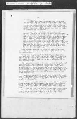 Thumbnail for 351-400 > 364 - IO-NYC to MID. Re: Maj. H.A. Strauss forwards copy of report gathered by one of Military Intelligence Allies regarding the "Negro Agitation".